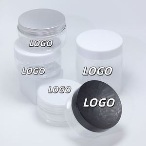 Wholesale 8oz Plastic Cosmetic Cream <b>Scrub</b> Jars 250g White <b>Cap</b> Empty Jars with Lids for Body <b>Scrub</b> - Product Image 1
