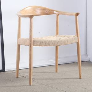 Rắn tro gỗ Hans Wegner Chủ Tịch ghế cho khách sạn bện dây ghế ăn uống ghế cho nhà hàng - Product Image 5