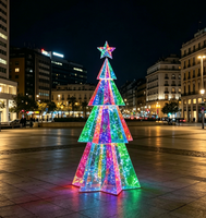Einkaufszentrum-Dekoration Großer Weihnachtsbaum LED Leuchtende Außen-Weihnachtsbeleuchtung