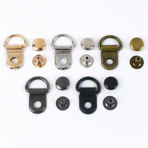 Meetee AP433 9*14 مللي متر حقيبة جلدية الاكسسوارات الحرفية DIY الأحذية حزام مشبك حلقة تسلق مسمار كليب تسلق سبائك النحاس D حلقة مشبك - Product Image 2