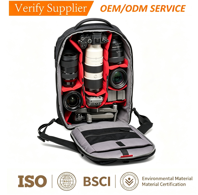 Professional Waterproof Large Capacity Shockproof Dslr Camera Tool Bag Backpack
