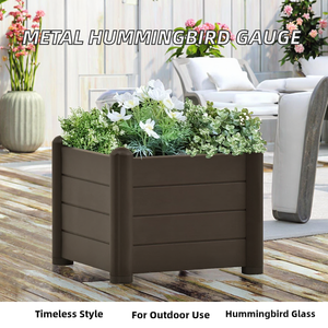 Jauge de pluie classique en verre PP pour patio extérieur, motif colibri - Product Image 2