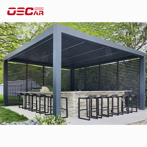 Pergola <span class=keywords><strong>de</strong></span> 12x14ft d'extérieur avec structure solide Patio Pergola et gazebos en bois <span class=keywords><strong>de</strong></span> cèdre pour jardin extérieur - Product Image 2