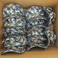 Gorra Trucker de Camuflaje con 5 Paneles, Corona Alta, Malla Trasera, para Caza, con Cuerda Frontal y Logotipo Bordado Personalizado