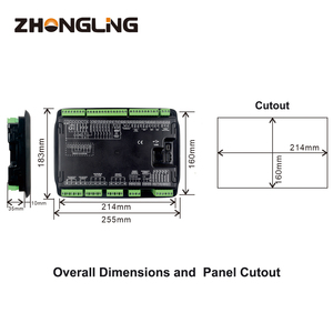 Cle8510N Painel Monitor <span class=keywords><strong>Digital</strong></span> para Geradores Brushless Suporta Multi-Idioma Opcional Controle Gerador Peças & Acessórios - Product Image 3