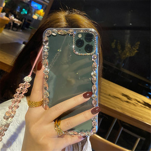 <span class=keywords><strong>Funda</strong></span> de diamante para teléfono móvil, carcasa <span class=keywords><strong>con</strong></span> cordón de cadena para <span class=keywords><strong>iphone</strong></span> <span class=keywords><strong>se</strong></span> xr xs max 11 12 13 pro max xr xs max 10 - Product Image 6