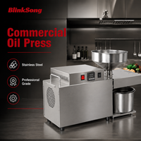 Presse à huile commerciale Pro BlinkSong S10 automatique en acier inoxydable haute efficacité 10-15 kg/h pour arachides et sésame