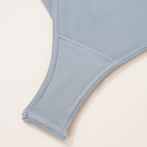 Tanga sin Costuras de Cintura Alta para Mujer, Cintura Acanalada, Suave y Elástica, Color Sólido, Transpirable, Tallas Grandes, Ropa Interior Femenina - Product Image 6