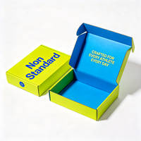 Caja de Regalo para Zapatos de Diseño Moderno, Impermeable, Color Neón, con Logotipo Personalizado Impreso, de Cartón Corrugado, para Calzado Deportivo
