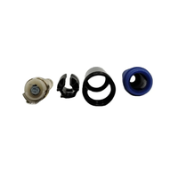 Konektor Tembaga MCX 6.5mm Micro 6.35mm Berlapis Emas 3 Kutub 1/4 Jack Mono Male TS Plug Perak Jack Mikrofon untuk Proyek DIY