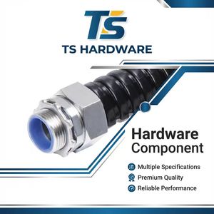 Tubo Flessibile <span class=keywords><strong>Corrugato</strong></span> in Acciaio Zincato Rivestito in PVC, Impermeabile, per Protezione Cavi Elettrici 1/4, Modello <span class=keywords><strong>20</strong></span> - Product Image 2