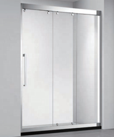 Porte coulissante moderne en aluminium sexy avec grande cabine de douche et garantie de 3 ans