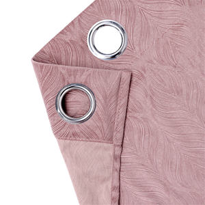 Rideaux personnalisés Bindi Rideau rose de luxe en tissu <span class=keywords><strong>jacquard</strong></span> gaufré haute texture pour fenêtre - Product Image 3