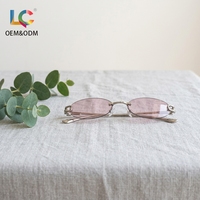 Lunettes de soleil en métal de haute qualité, polarisées UV400, ultra fines, minimalistes, légères, pour le bureau, les affaires et le quotidien