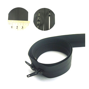 Pas cher # 8 fermetures éclair imperméables revêtues <span class=keywords><strong>de</strong></span> PVC, <span class=keywords><strong>fermeture</strong></span> éclair à deux sens, extrémité fermée - Product Image 1