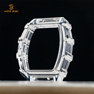 SANYIN Usine Logo Personnalisé Saphir Boîtier De Montre Machines De Sport Montre K9 Cristal Verre Coque Extérieure Boîtier Transparent Ensemble - Product Image 1
