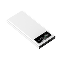 Batería Externa Portátil Ultra Delgada de 10000mAh, Carga Rápida PD de 22.5W, Doble USB Tipo-C, Pantalla LED, Batería de Litio-Polímero para Teléfono