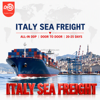 Agent maritime Italie, livraison porte-à-porte, fret express maritime de Chine à Milan, Rome, service de transitaire DDP