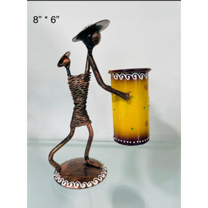 Artesanía Metálica, Decoración del Hogar, Adorno Decorativo de Mesa, Pieza Decorativa Hecha a Mano, Componentes Metálicos Cortados y Moldeados a Mano, Recubiertos con Polvo, Estilo Art Deco, Diwali - Product Image 1