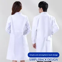 Blouse d'hôpital de haute qualité pour médecin, uniforme de laboratoire, uniformes d'hôpital unisexes, blouses médicales personnalisées, antistatiques, blanches, tissées