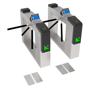 ประตูหมุนแบบ Flap Turnstile สำหรับทางเข้าโรงงาน ราคาดี ประตูรั้วกั้นอัตโนมัติ ระบบควบคุมการเข้าออก ESD - Product Image 5