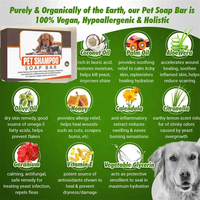 Barre de savon pour animaux de compagnie à base de plantes extra-forte pour chiens chats chiot peau sèche soulagement des démangeaisons contrôle des odeurs fabricant de savon désodorisant
