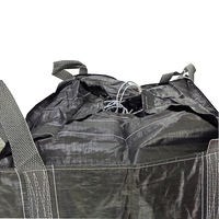Fibc Jumbo grand sac en vrac noir personnalisé 1000kg 1500kg pp sac maxi tissé en polypropylène pour engrais à grains 1 tonne 1.5 tonne 2 tonnes