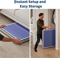 Table de ping-pong pliable, imperméable, durable et portable pour les sports de plein air, la maison, la salle de sport et le fitness