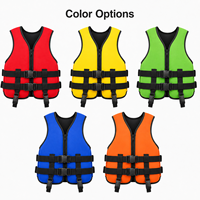 Chaleco Salvavidas de Neopreno NBR de 120-150N para Rafting, Kayak, Canyoning y Uso Comercial, Ajustable