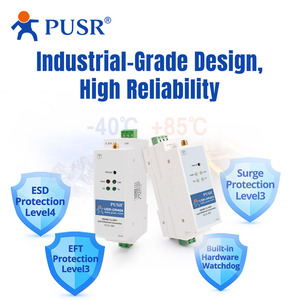 Convertisseur WiFi Ethernet <span class=keywords><strong>USRIOT</strong></span> USR-DR404 RS485 Modbus RTU TCP Gateway 802.11 A/b/g/n WLAN Serveurs série Chiffrement SSL/TLS - Product Image 3
