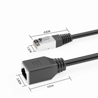 Kabel LAN UTP Cat6 RJ45 Male to Female Kabel Jaringan Ethernet LAN Ekstensi Kabel Tembaga Murni PVC Terlindungi Panjang Dapat Disesuaikan