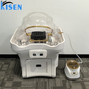 ชุดอุปกรณ์ทำสปาผม Kisen Salon Machine 2 ถัง พร้อมอ่างสระผม ไฟบำบัด เครื่องทำน้ำอุ่น และเครื่องอบไอน้ำ - Product Image 5
