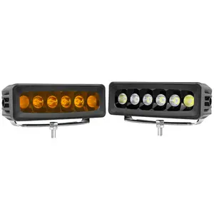 6 Inch 60 Watt Amber Of Wit Combo Beam Voorste Nummerplaat Licht Voor 3e Generatie 4 Loper