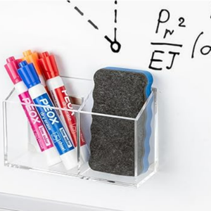 Portalápices magnético acrílico antideslizante-<span class=keywords><strong>Organizador</strong></span> <span class=keywords><strong>de</strong></span> pizarra blanca y marcador <span class=keywords><strong>de</strong></span> nevera para almacenamiento <span class=keywords><strong>de</strong></span> oficina, aula y cocina - Product Image 2
