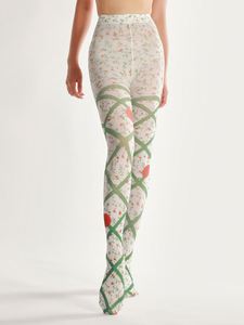 Ren-up hoa nhỏ thiết kế mới nhanh chóng tùy chỉnh tốc độ nhà máy bán dệt kim đẹp in Pantyhose - Product Image 4