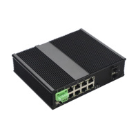 Switch Ethernet industriel géré, avec 8 ports 10/100/1000Base-T(X) et 2 slots SFP 10G + 1 port console L2