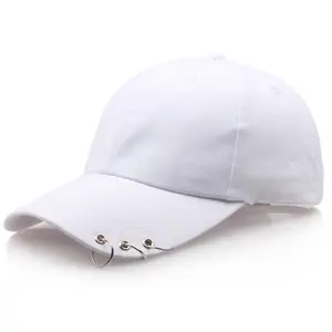 한국 스타일 힙합 여성용 야구 모자 링 서클 Snapback 모자 남성용 유니섹스 아빠 모자 조정 가능한 Kpop Gorra