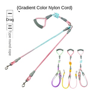 Guinzaglio a catena a doppia testa di lusso per animali domestici con funzione morbida del sistema di camminata e Anti-Entanglement per camminare con il cane sicuro - Product Image 2
