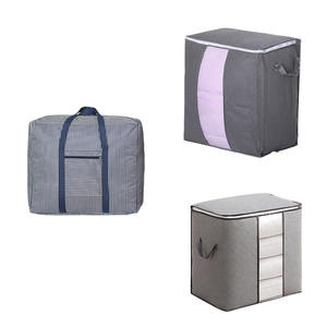 Tela Oxford con marco de acero fuerte de alta calidad, bolsas de cajas de almacenamiento de una sola ventana con cremallera para armario/ - Product Image 2