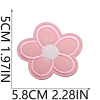 Patch brodé thermocollant écologique pour vêtements, sacs et vestes, motif fille mignonne, rose, fraise et paillettes