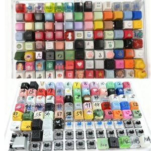 คีย์แคปอะคริลิคแบบกำหนดเองได้ ขายส่ง พร้อมส่ง มีสินค้าในสต็อก 2-9 ปุ่ม คีย์แคปแบบกดมีไฟ ของเล่นพวงกุญแจ - Product Image 5