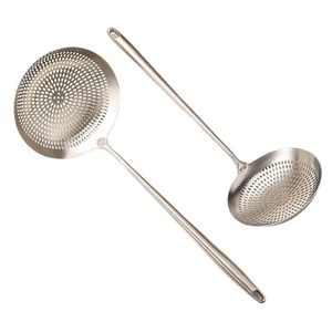 Cuchara Coladora de Acero Inoxidable 304, Utensilio de Cocina de Grado Alimenticio para Freír, Escurrir Pasta, Fideos y Otras Comidas - Product Image 5