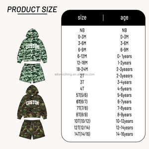 2026 New Girls Camouflage Hoodie Set Breathable <b>Sweatshirt</b> Shorts Outfit American Standard Size Bulk Supply - Product Image 5