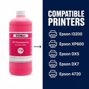 Tinta Fluorescente DTF a Base de Agua 1000ml, Impresión Digital Directa a Película por Transferencia de Calor para Impresora Epson, Fábrica OEM - Product Image 3