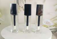 Isi ulang kosong Minyak Perawatan Kulit Mini Makeup Pewarna Bibir Lip Balm kaca bening Lip Gloss tabung dengan tongkat