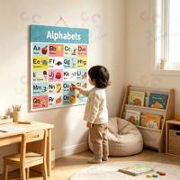 Carteles Educativos para Niños Impresos Personalizados, Servicio de Fábrica OEM, Papel de Arte a Todo Color CMYK, Póster de Pared