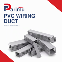 Goulotte de câblage en PVC ignifuge à fentes 1200V Blanc Bleu Gris pour le câblage des armoires de distribution électrique