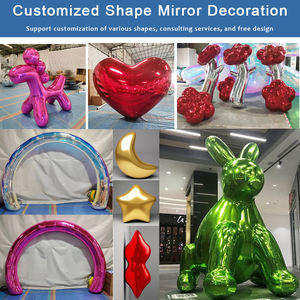 Boule à facettes <span class=keywords><strong>disco</strong></span> de fête colorée personnalisée, ballon miroir suspendu, boules miroir gonflables géantes pour la décoration - Product Image 5