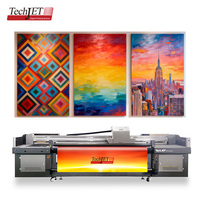 Impresora UV Híbrida de 2.5m TechJET 2500 VersaUV, Impresora Automática de Cama Plana y Rollo a Rollo para Tarjetas y Papel