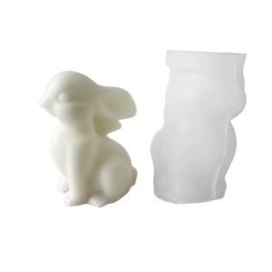 Molde de Silicona 3D con Forma de Conejo TangChu para Pasteles y Chocolate, Molde para Velas Aromáticas de Conejo de Pascua, Empaquetado Individualmente - Product Image 5